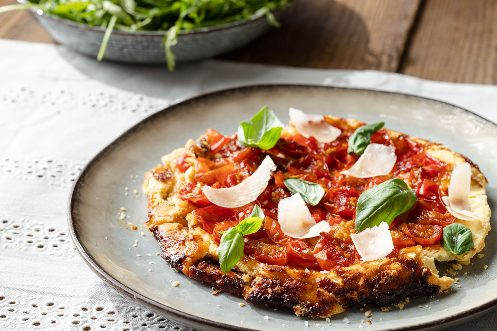recette de la tarte Tatin de Tomates cerise au Parmesan