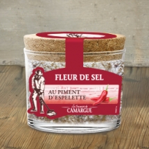 Fleur de sel 130gr Piment d'Espelette