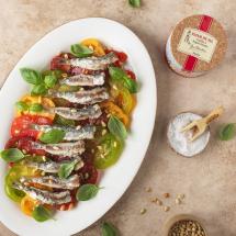 Sardines grillées et salade de tomates 